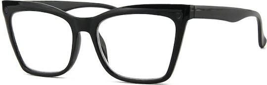 Aegean Dolphin Clip-On Lesebrillen +3.50 in Schwarz Farbe Dolphin-10699-Schwarz-350_33904