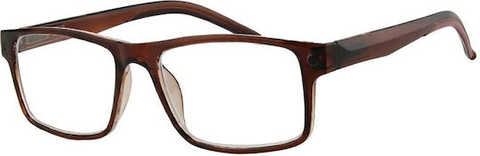 Aegean Dolphin Clip-On Lesebrillen +1.50 in Braune Farbe Dolphin-10700-brown-150_33981