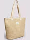 Ysabel Mora Korbtasche Strandtasche Creme
