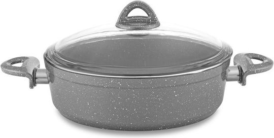 Hascevher Tigaie din Aluminiu cu Capac cu Acoperire din Piatră