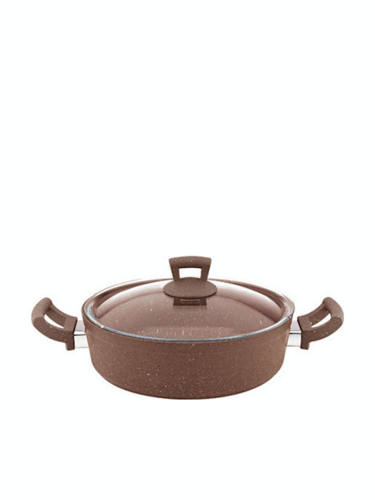 Hascevher Tigaie din Aluminiu cu Capac cu Acoperire din Piatră