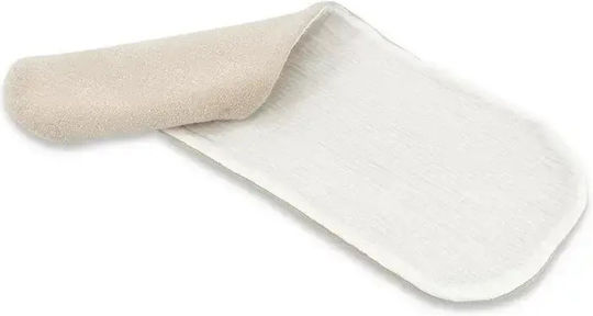 Qmini Schultertuch Burp Cloth Beige 45x23cm