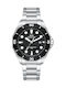 Slazenger Men's Watch 42mm Battery with Silver Metal Bracelet