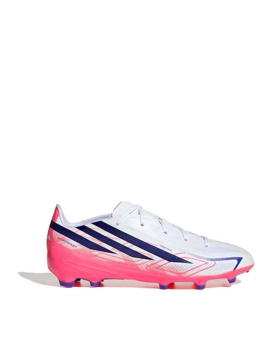 adidas F50 Hyperfast League FG Football Shoes with Cleats White