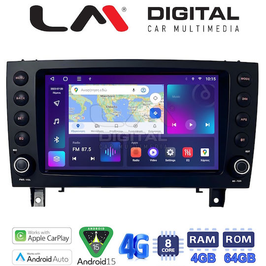 LM Digital Car Audio System for Mercedes-Benz SLK 2004 to 2010 Bluetooth USB Wi-Fi GPS Apple CarPlay Android Auto