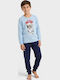 Nina Club Kids Winter Pyjamas Light Blue