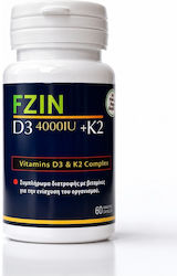 Fzin D3 +K2 Complex Vitamin 4000 IU 60 Capsules