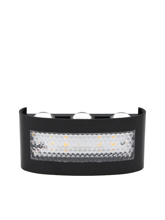 Keskor Iluminat Exterior Montat Pe Perete Led Încorporat 9W Cu Lumină Alb Cald 16x4x8cm