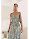 Women's Blouse with Spaghetti Straps Navy