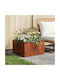 vidaXL Ghiveci Metalic Rusty 40x40x30 cm