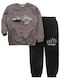 Kids Sweatpants Set With Top Grey
