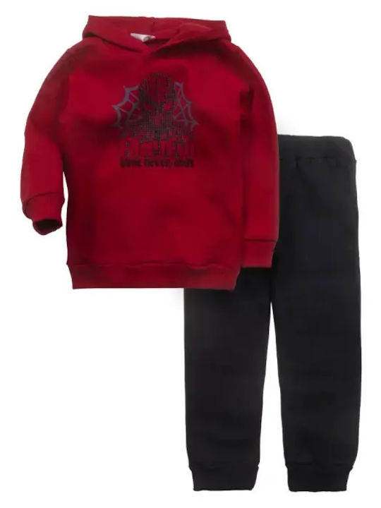 Kids Sweatpants Set With Top Burgundy