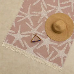 Borea Beach Towel Pareo Cotton Brown with Fring...