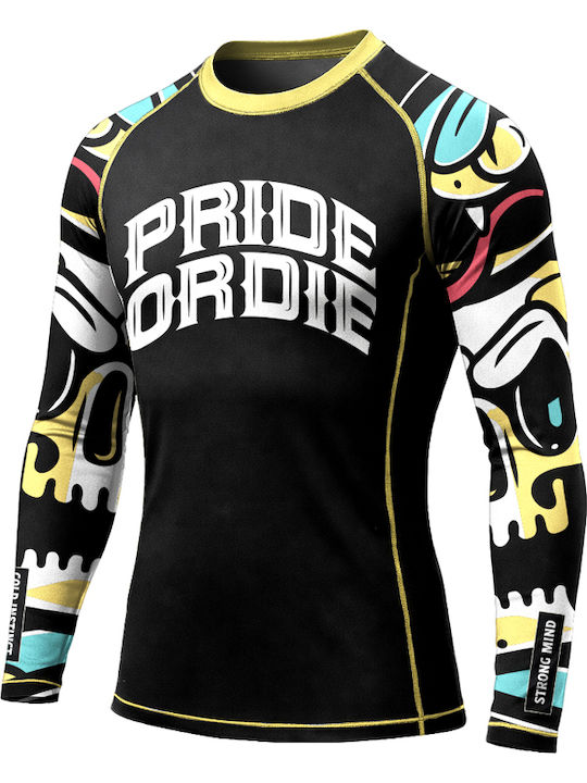 PrideOrDie Men's Short Sleeve Shirt POD315 for Jiu-Jitsu Black