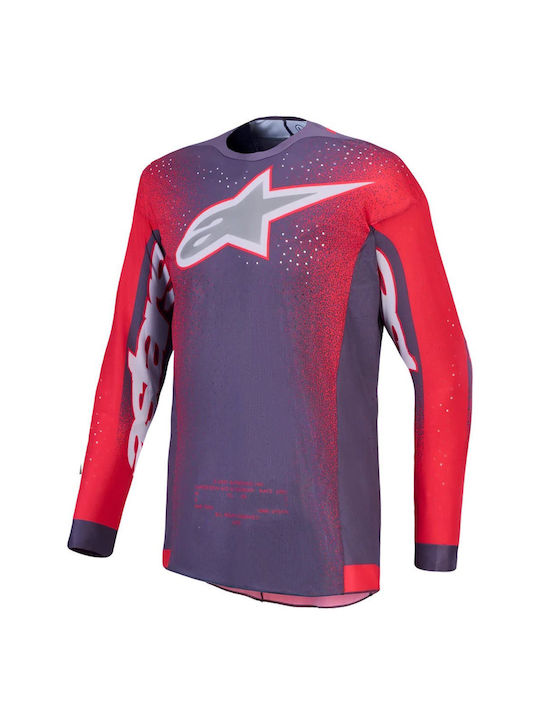 Alpinestars Мъжка Дълъг Ръкав Блуза Планинско Колоездене Червена