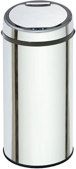 MRShome Silver Waste Bin 58lt
