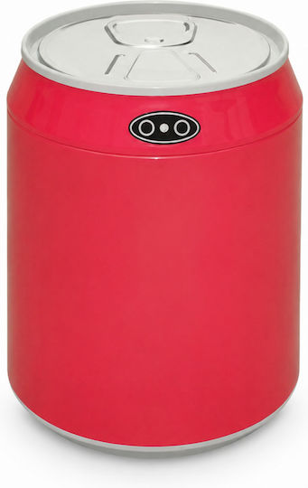 MRShome Mülleimer Kunststoff mit Sensor Roter 1,5l