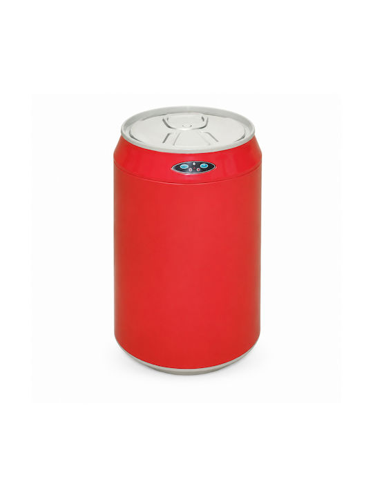 MRShome Plastic Waste Bin with Photocell Red 2.5lt