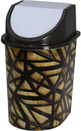 Plastic Waste Bin with Oscillating Lid 3.5lt