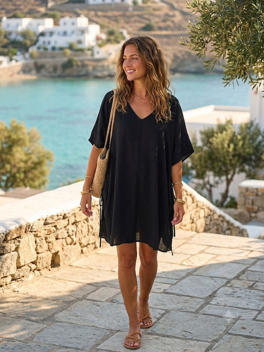 Relax Lingerie Women's Black Beach Caftan