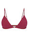 Celestino Sutien Triunghiular Dama Detaliu Strass Burgundy