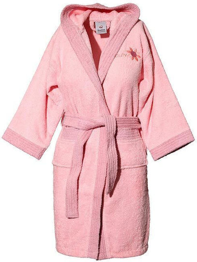 Sunshine Halat de baie pentru copii Pink cu glugă