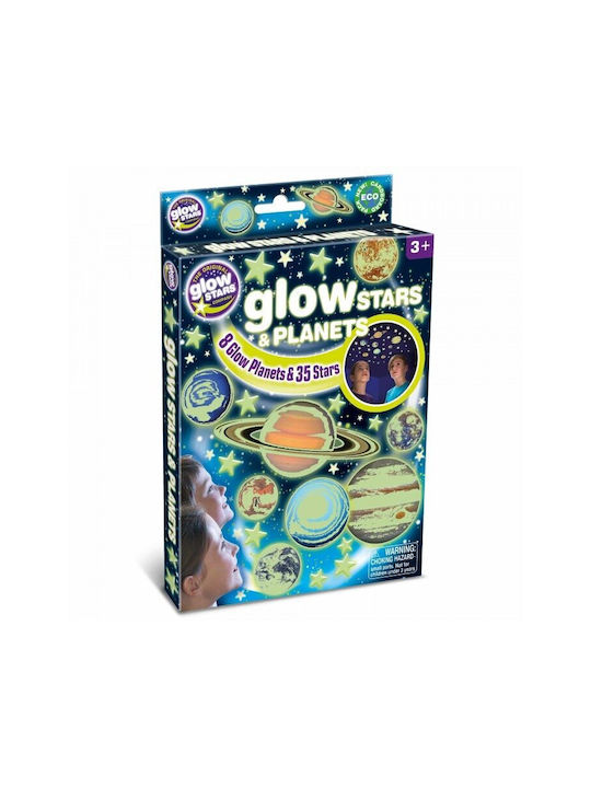 Brainstorm Set De 35 Autocolante Decorative Luminiscente Pentru Perete 35 Bucăți