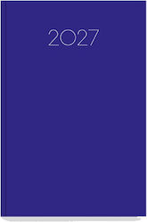 Innostat Simple Daily Agenda B6 2027 Blue Leath...