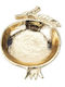 Decorative Polyresin Gold Platter 18.5x17x4cm