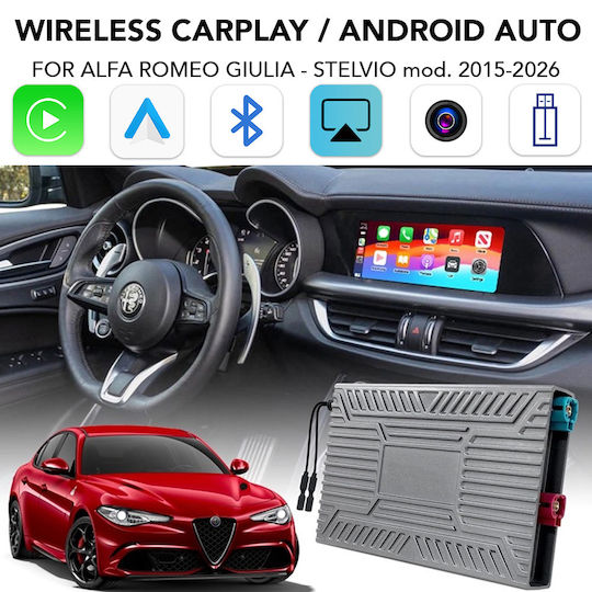 Digital IQ Ηχοσύστημα Αυτοκινήτου για Suzuki Swift Skoda Superb Alfa Romeo Giulia / Stelvio Chrysler Vision 2015-2026 (Bluetooth/USB/WiFi/GPS/Apple-Carplay/Android-Auto)