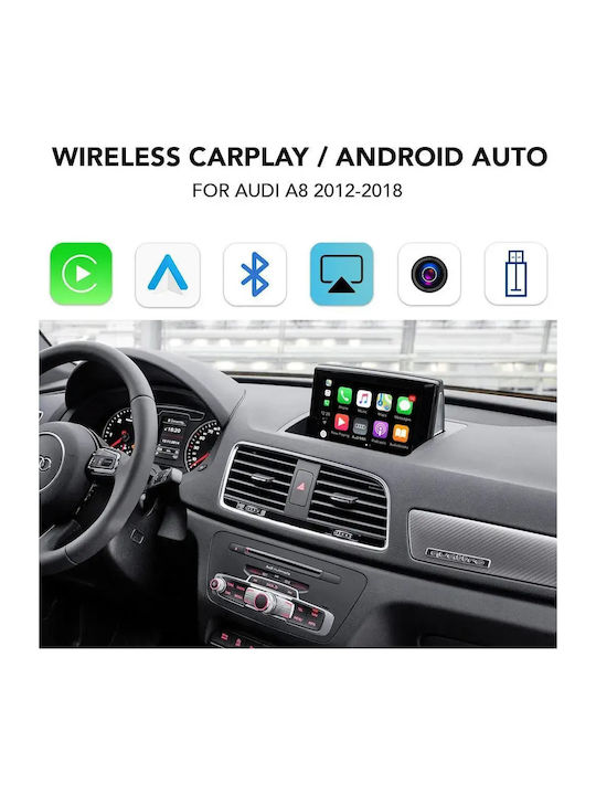 Digital IQ Auto-Audiosystem Für Audi A8 2012-2018 Mit Bluetooth USB AUX Eingebautes Wi-Fi GPS Apple CarPlay Android Auto Mit Touchscreen 6.5 Zoll