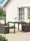Set Sala De Mese Pentru Exterior Deschis 3 Piese Cu Perne