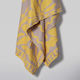 White Fabric Beige Beach Towel 180x100cm 2-Sided