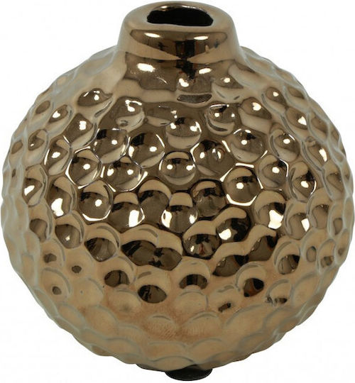 Atmosphera Decorative Ceramic Gold Vase 8.5x8xH8cm