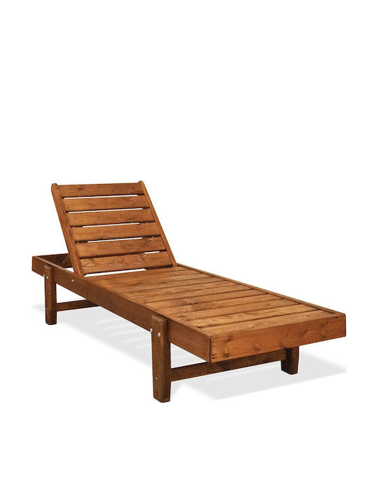 Șezlong din lemn maro 200x71x34cm Șezlong din lemn maro 200x71x34cm