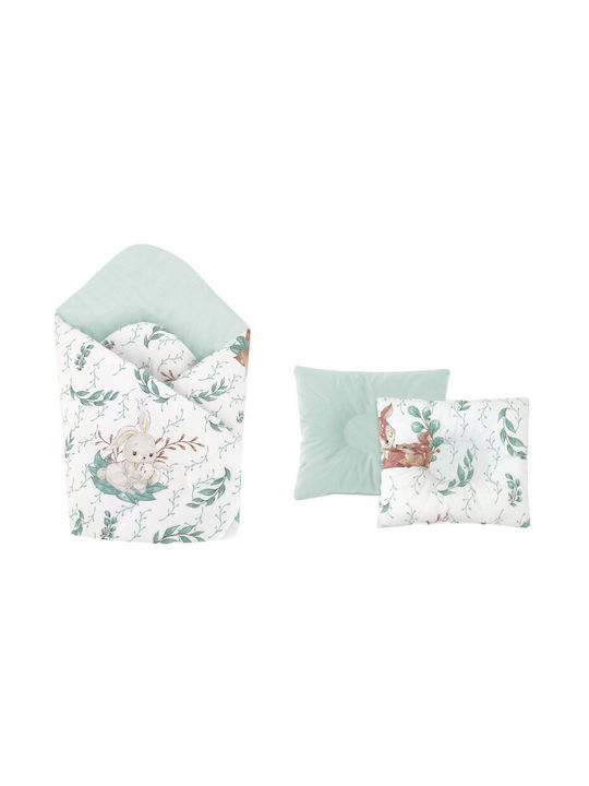 MimiNu Pătură Pepinieră Swaddling 100% Bumbac Bej 75x75 cm