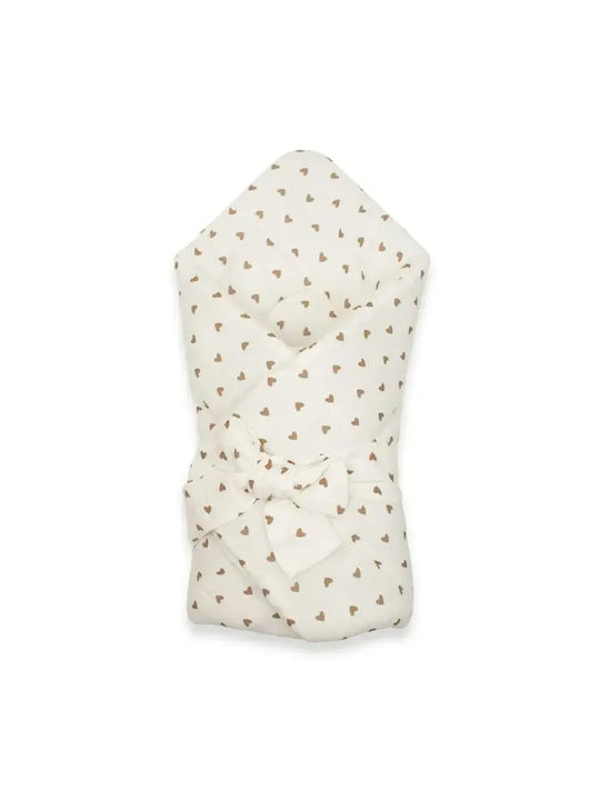 New Baby Pătură Pepinieră Swaddling 100% Bumbac Bej 75x75cm