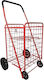 Stoff Einkaufswagen Klappbar Rote 54x47x96cm