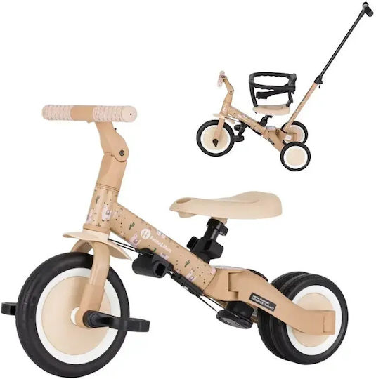 Petite & Mars Turbo Tricicletă Convertibilă cu Mâner pentru Părinți 5 în 1 pentru 1.5+ Ani Bej 613365
