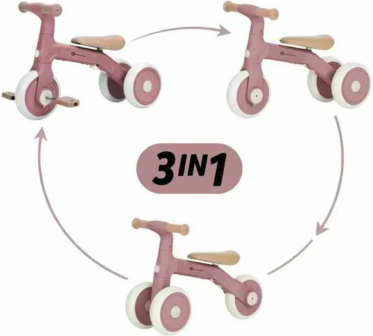 Petite & Mars Tricicletă Transformabilă 3 în 1 Pentru 1-3 Ani Roz 614820