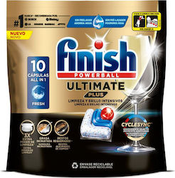 Finish Κάψουλες Πλυντηρίου Πιάτων Ultimate Plus All In 1 10τεμ 1-70079