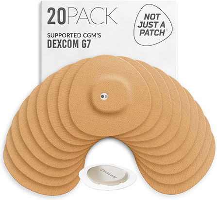 Not Just A Patch Original Waterproof Dexcom G7 Dexcom One+ Freestyle Libre 3 Sibionics Gs3 Syai Tag Sensor Plasters 20 Pieces Beige