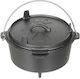 Cast Iron Pot Fox Outdoor Dutch Oven Black