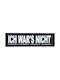 Julius-K9 Velcro Dog Harness Sticker Ich War's Nicht Size L 16x5cm Set of 2 Pieces