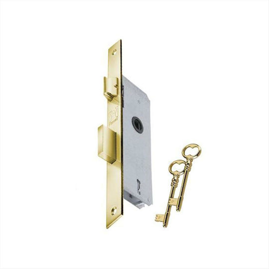 Domus Mesoportas Lock Yellow 80140 40x75mm