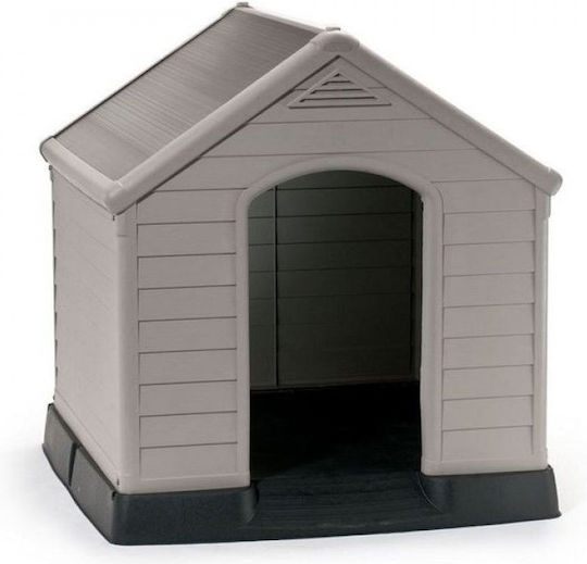 Keter Căsuță Pentru Câini Mare Din Plastic Pentru Exterior Bej 95x99x99cm