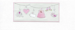 Mak Birth Or First Birthday Card D01 Girl Handmade White Embossed Paper 200g