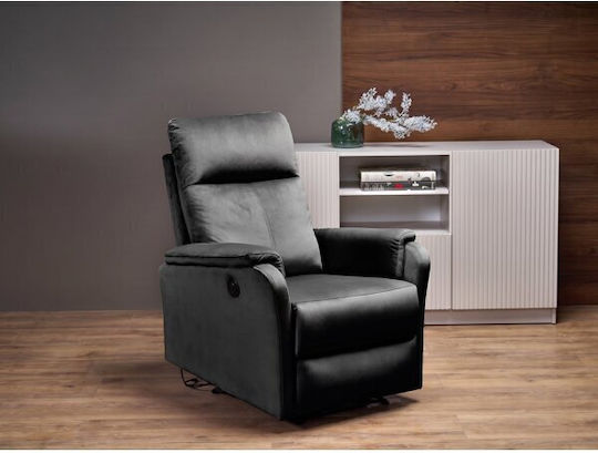 Houston 2081 Scaun De Relaxare Relaxează-Te Rotativ Negru 77x88x81cm