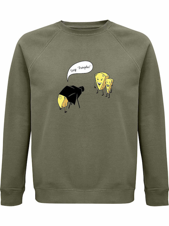 Bio-Baumwolle Unisex Sweatshirt In Cheese World...