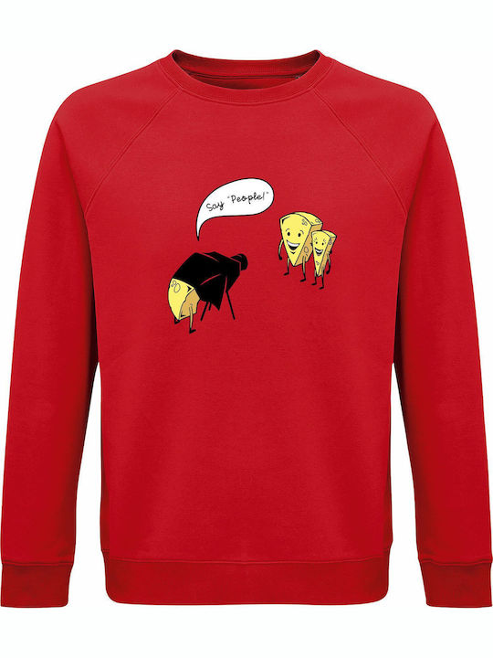 Bio-Baumwolle Unisex Sweatshirt In Cheese World...